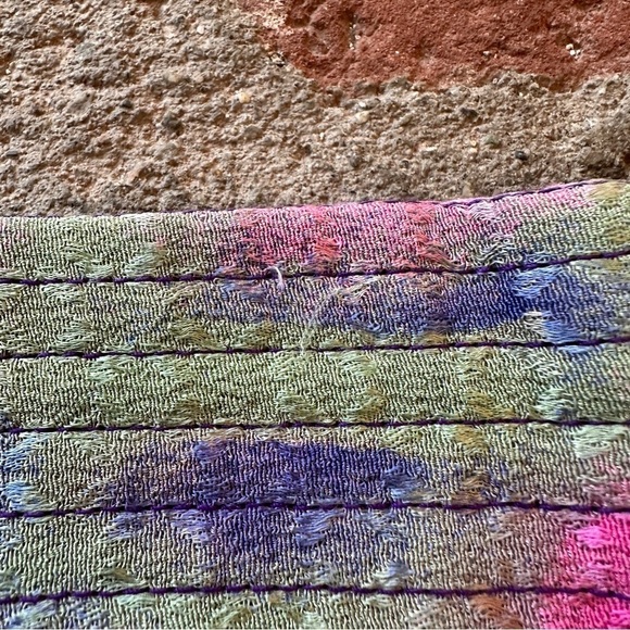 Vintage hot pink, purple, orange and army green belt - Picture 13 of 15